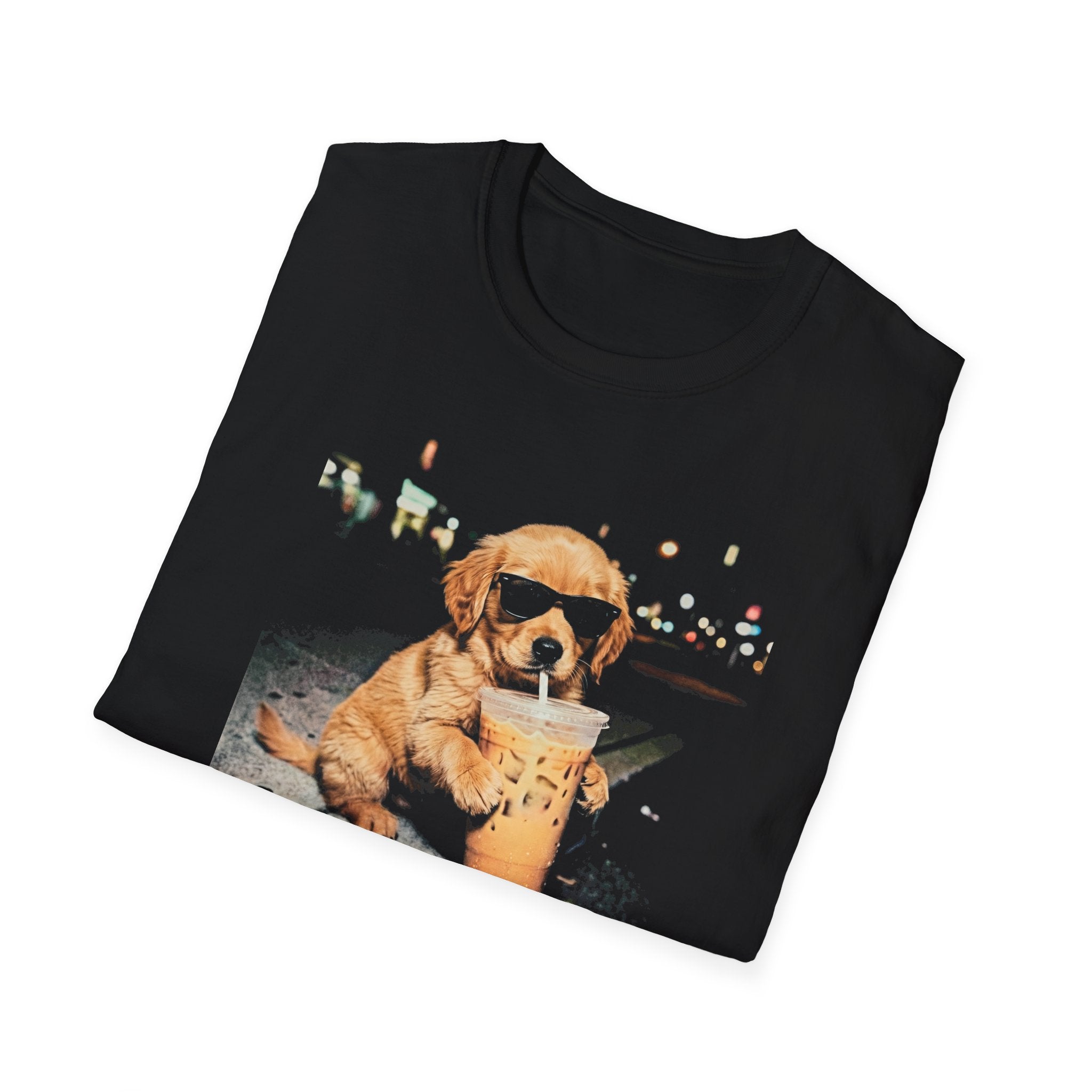 Retriever Drinking Iced Coffee Shirt