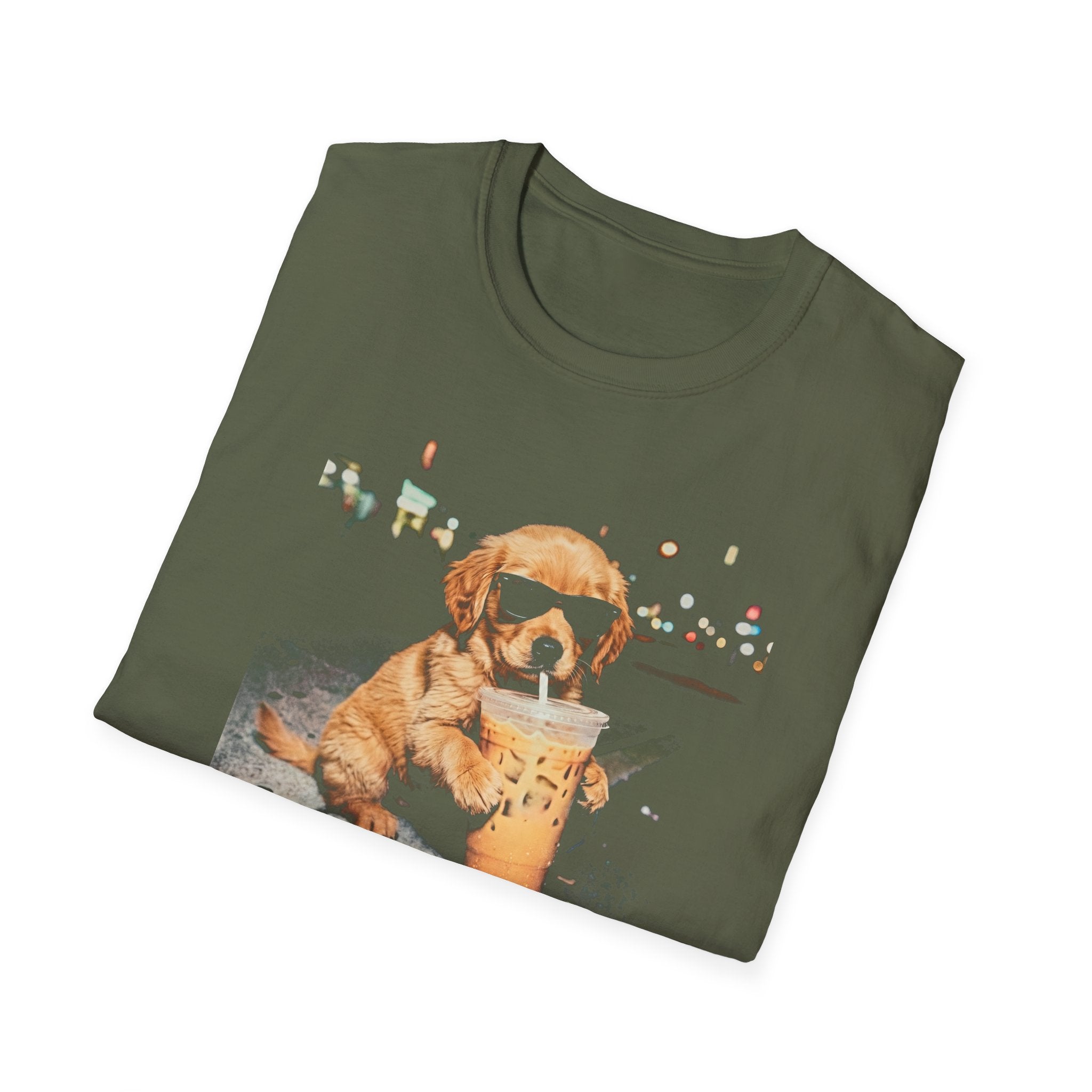 Retriever Drinking Iced Coffee Shirt