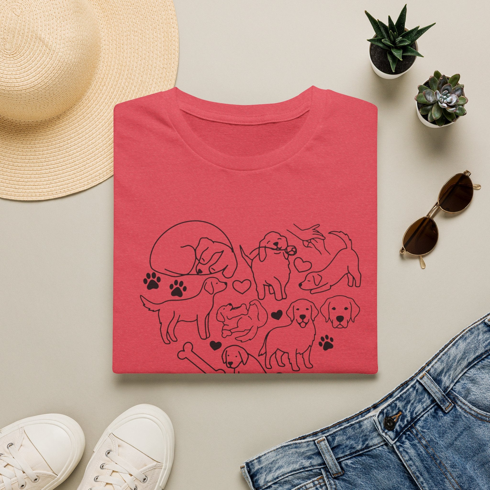 Golden Retriever Heart T-Shirt