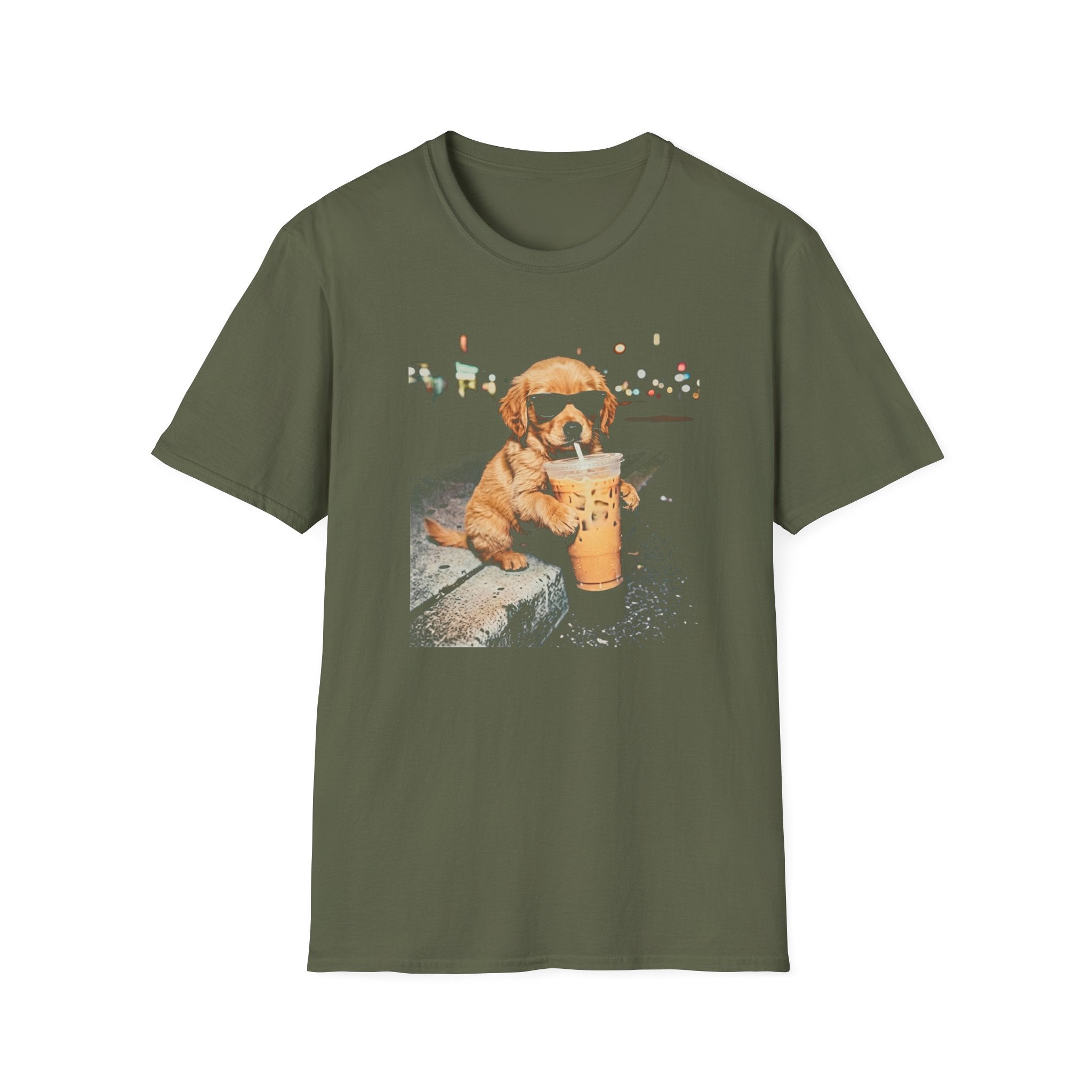 Retriever Drinking Iced Coffee Shirt