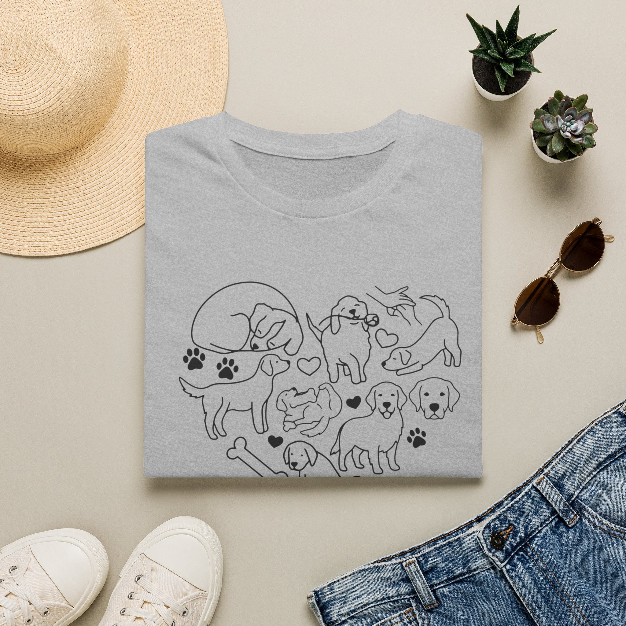 Golden Retriever Heart T-Shirt